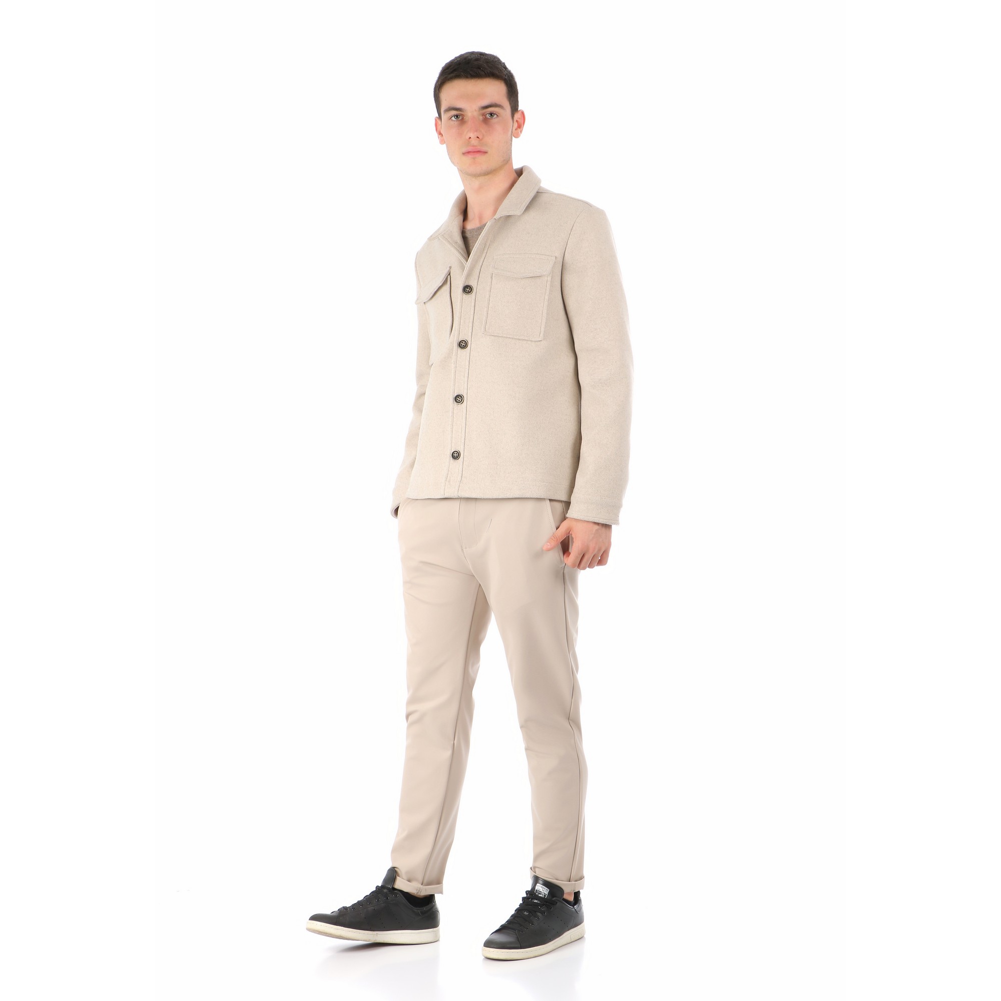 GENTLEMAN Beige - Giacca camicia