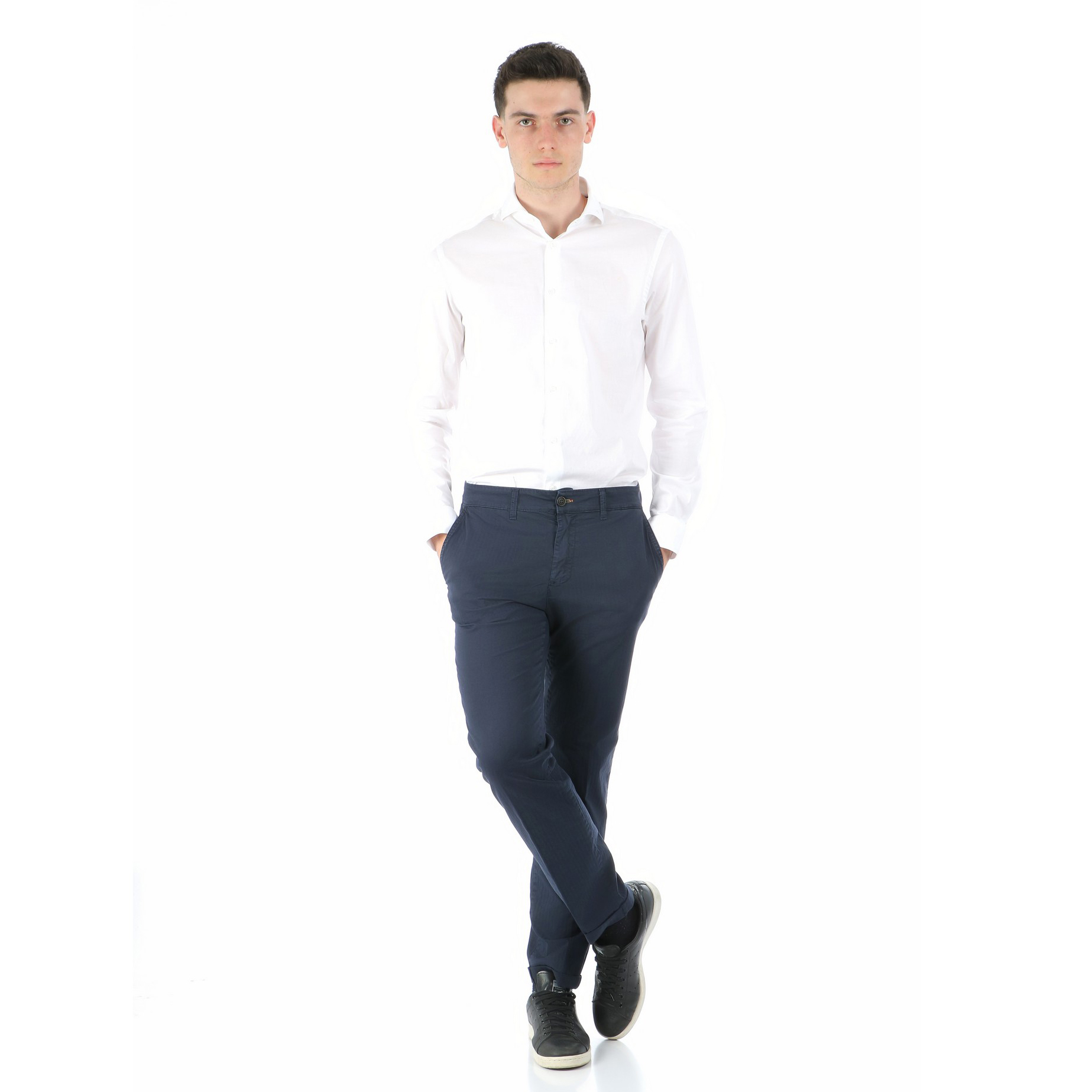 SOREN Blu Navy - Pantalone