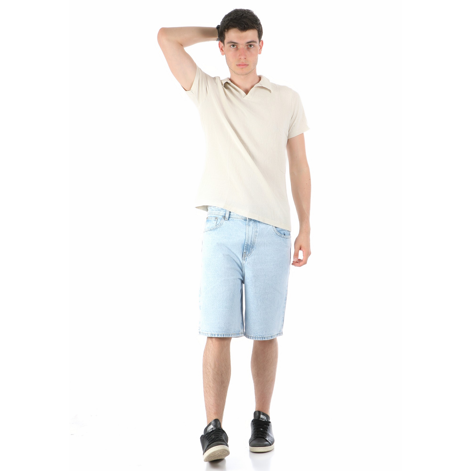STANDER Beige - Camicia Mezza Manica