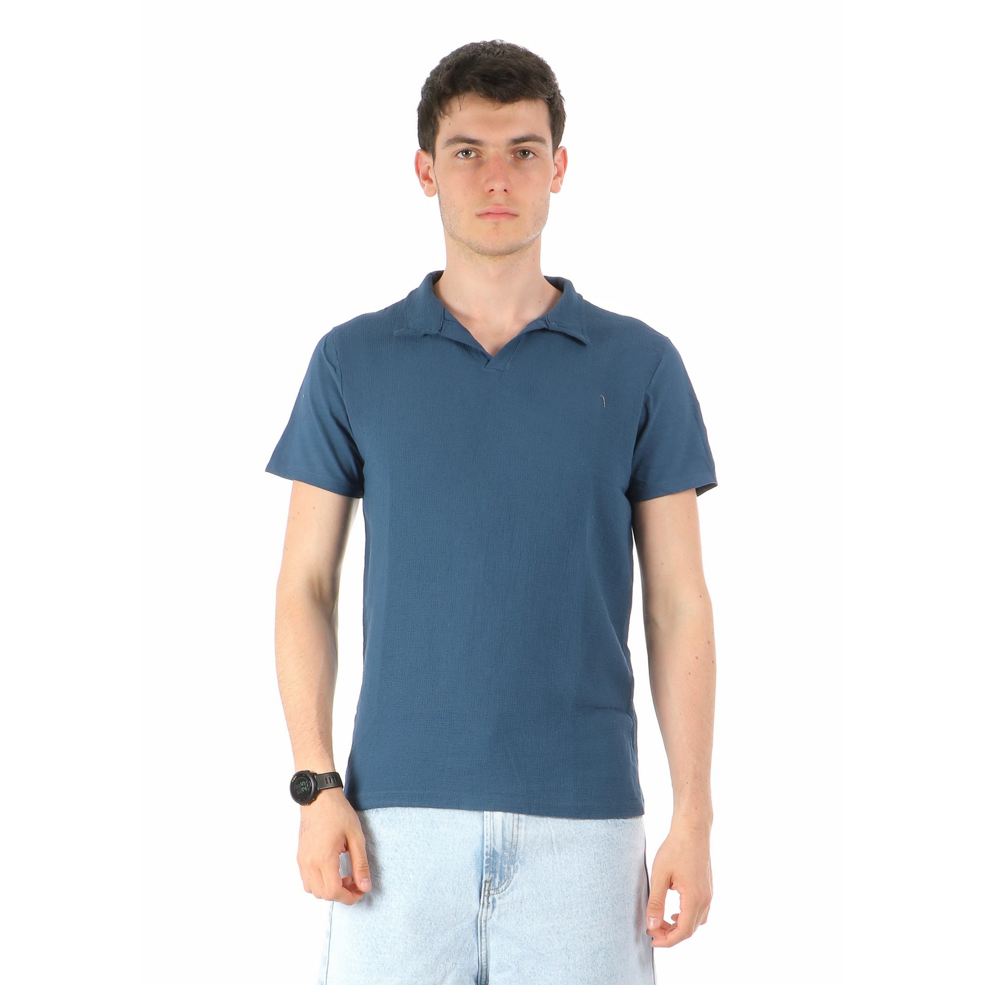 STANDER Blu - Camicia Mezza Manica - immagine 2