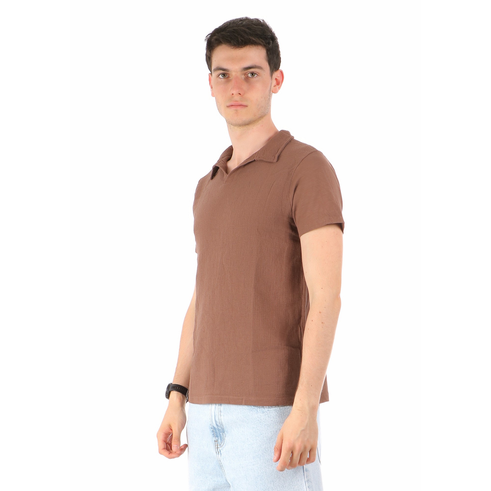 STANDER Cacao - Camicia Mezza Manica - immagine 3