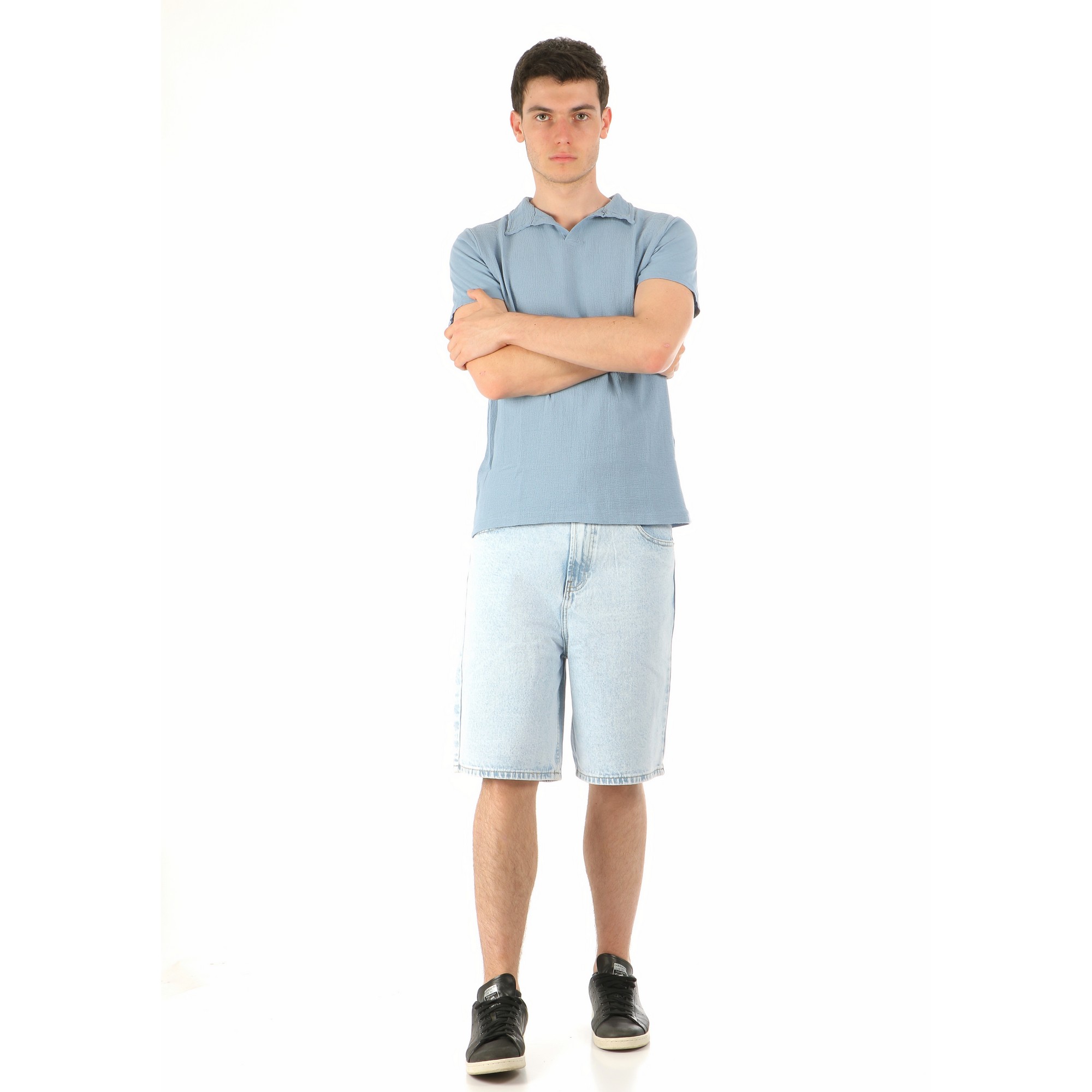 STANDER Denim - Camicia Mezza Manica