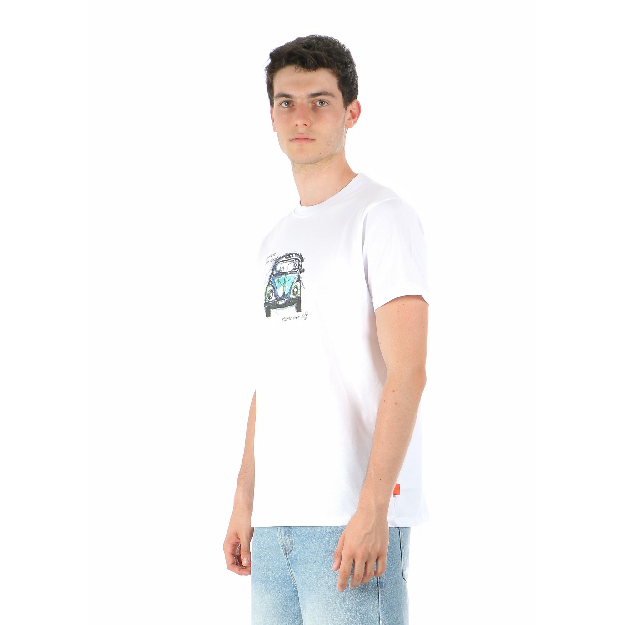 CRASHOUT Bianco - Tshirt - immagine 3