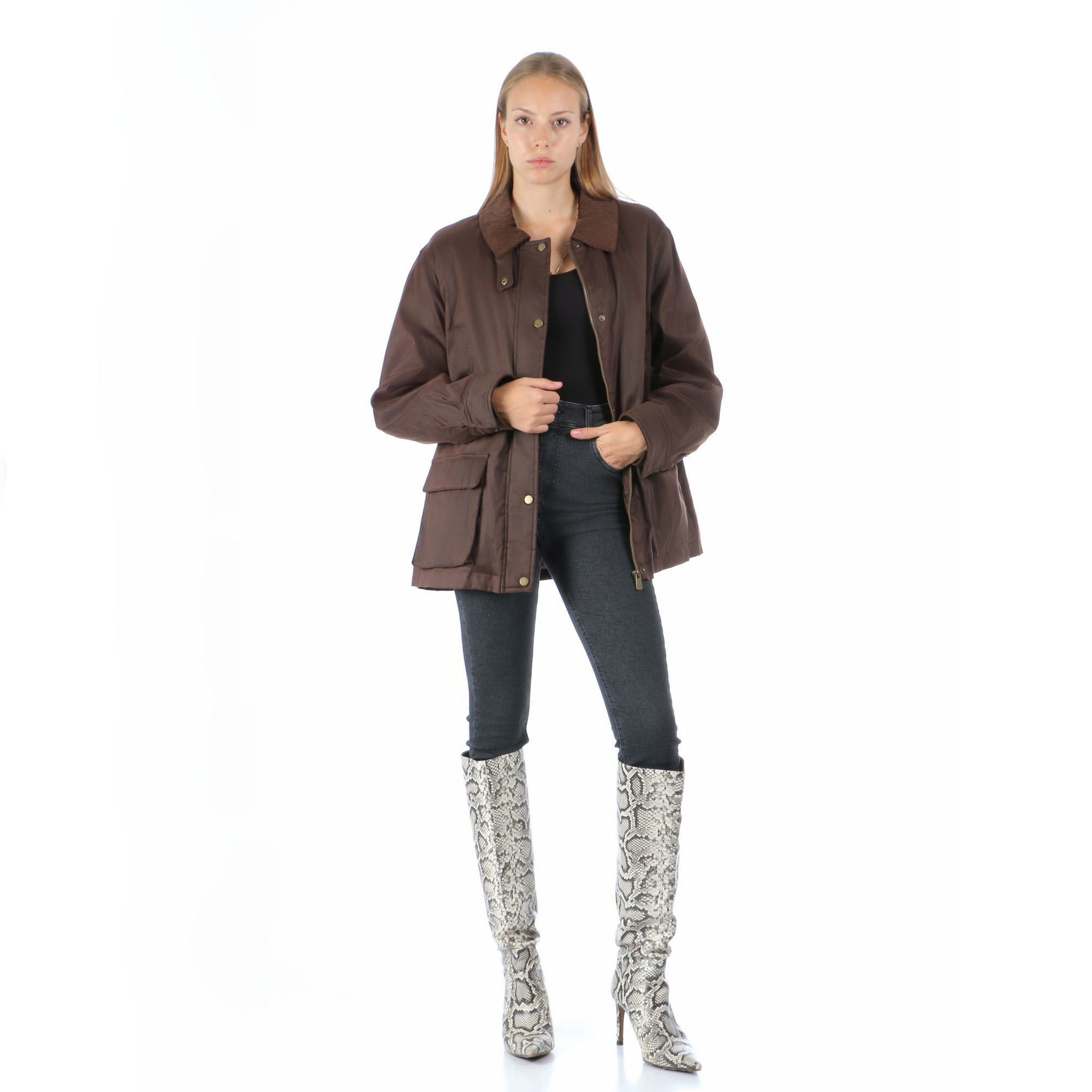 MINIMAL Marrone - Barn Jacket - immagine 5