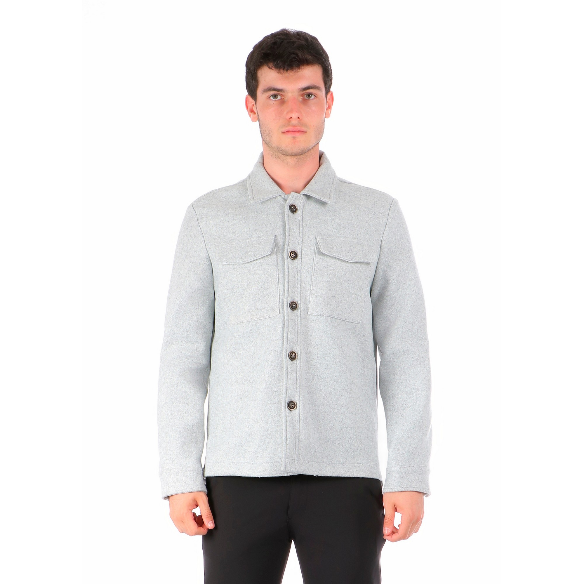 GENTLEMAN Grigio - Giacca camicia - immagine 2