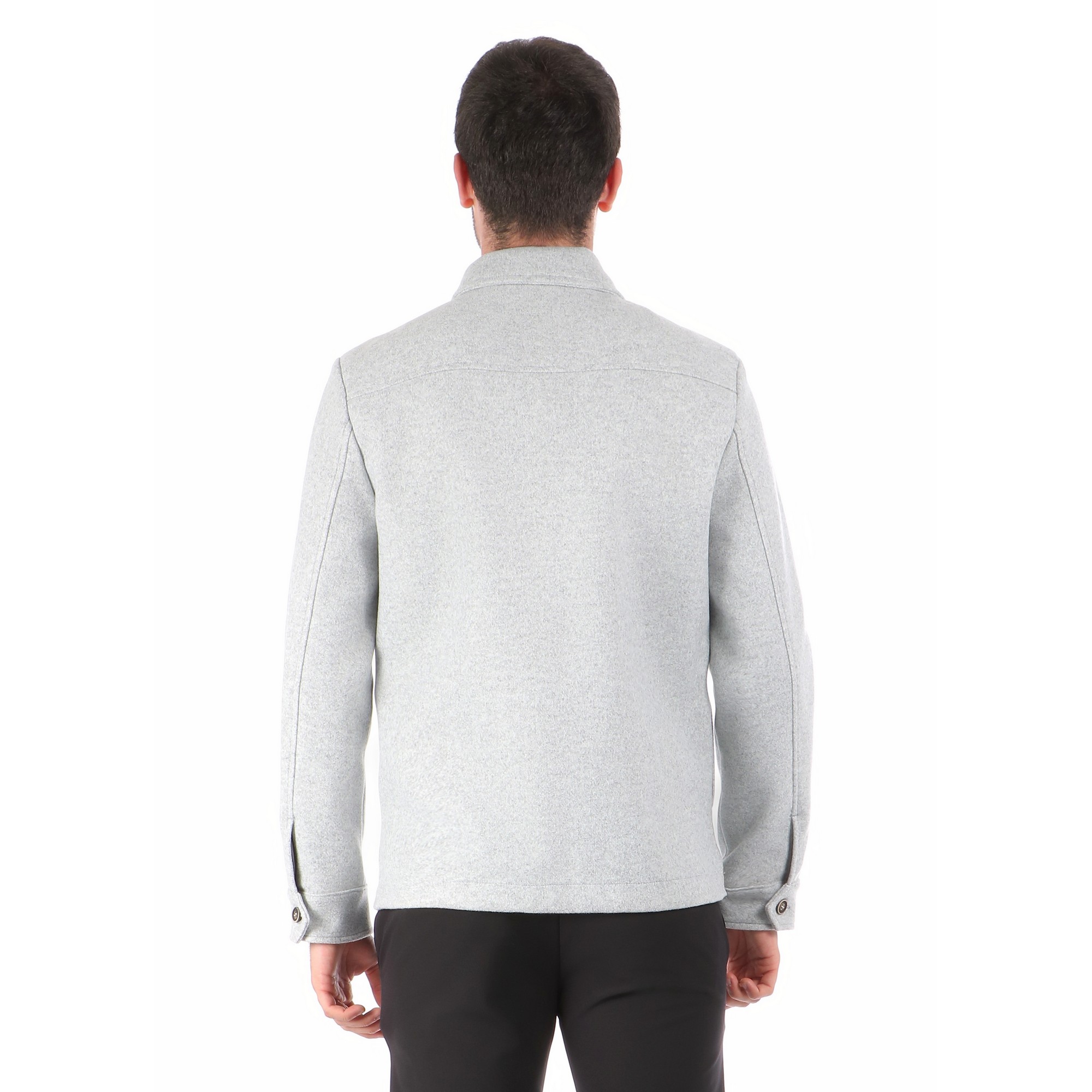 GENTLEMAN Grigio - Giacca camicia - immagine 4