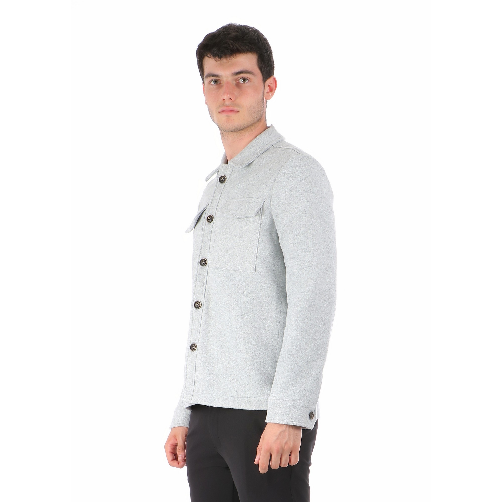 GENTLEMAN Grigio - Giacca camicia - immagine 3